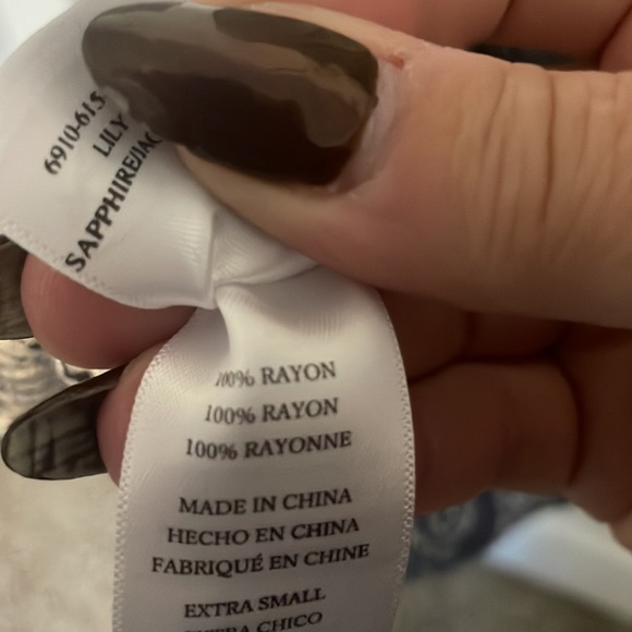 Rails Sz XS blue patterned Boho top GUC B1015 - Picture 7 of 8